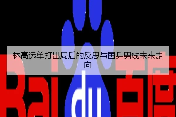 林高远单打出局后的反思与国乒男线未来走向
